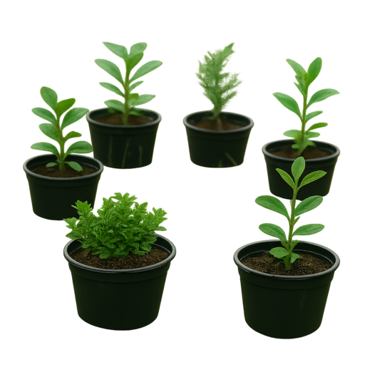 Komplekts  8 gb. stādu Kalibraheja oranžā pildīta +Mulenbekija